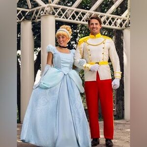 Halloween Costume Disney Cinderella Plus Size Prince Charming Costume for Men